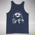 Pride Sloth Transgender Flag Sunglasses Premium Tank Top - Navy